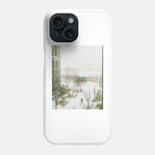 Playing in the Snow in New Jersey Phone Case