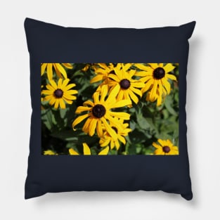 Yellow Flowers Photo Pillow