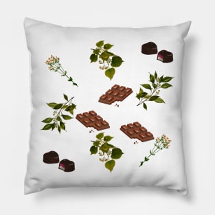 Chocolate and Herbs Pillow