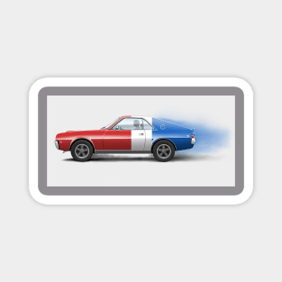 Red White and Blue AMX Magnet