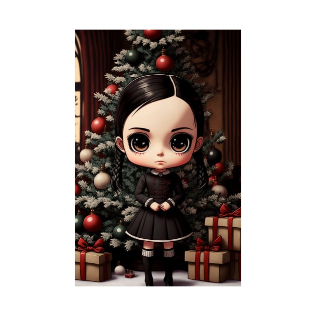 Wednesday Addams Christmas by JigglePeek