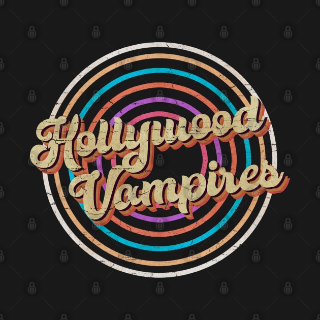 vintage circle line color Hollywood Vampires by KirikKikuk.Store