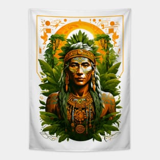 Native american Indian Warrior Tapestry