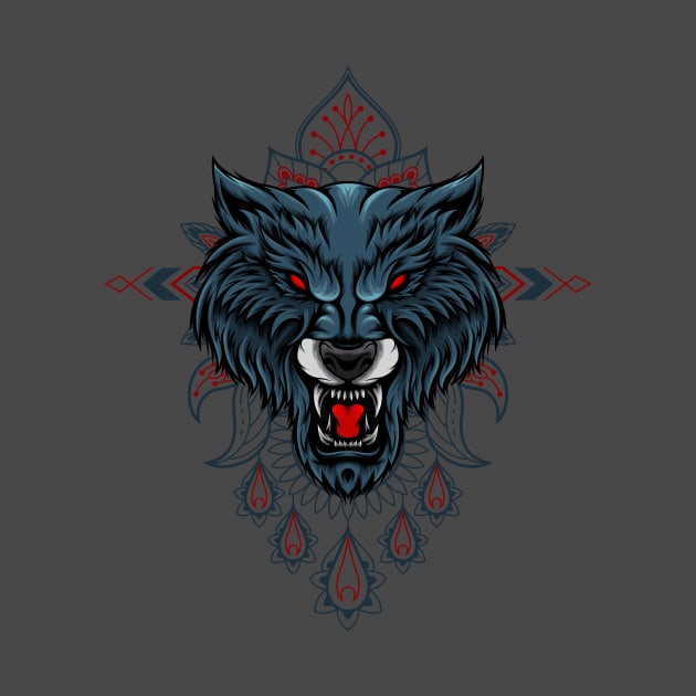 Wolf Mandala by JagatKreasi