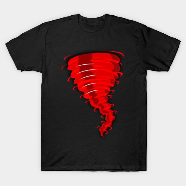 Red Tornado T-Shirt - Shirt Storm - Scary Weather Hurricane - Tornado ...