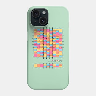 Mydoku_010_H001_001_F: Sudoku, Sudoku coloring, logic, logic puzzle, holiday puzzle, fun, away from screen Phone Case