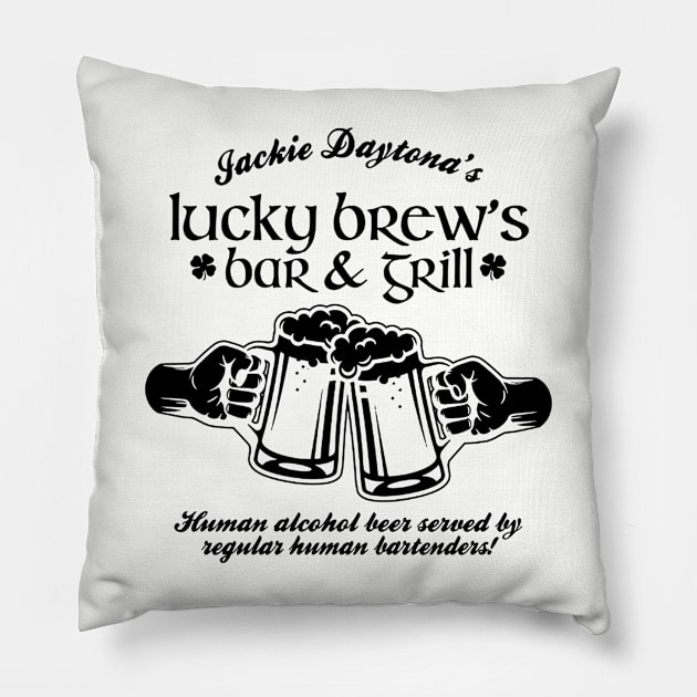 Jackie Daytona,Lucky Brew's Bar and Grill , What We Do In The Shadows Fan Pillow by FitMeClothes96