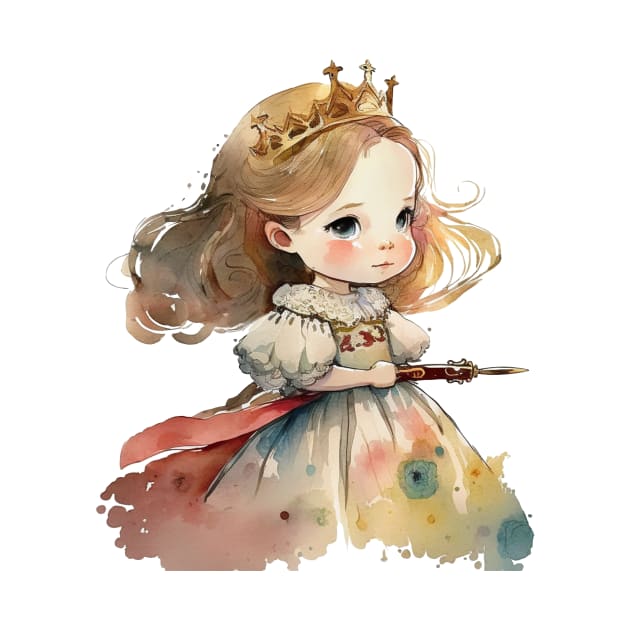 Princess Watercolor by FluffigerSchuh