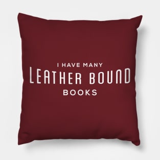 I have many leather bound books Pillow