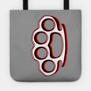 Brass Knuckles, Knuckle Duster, Tattoo Design Tote