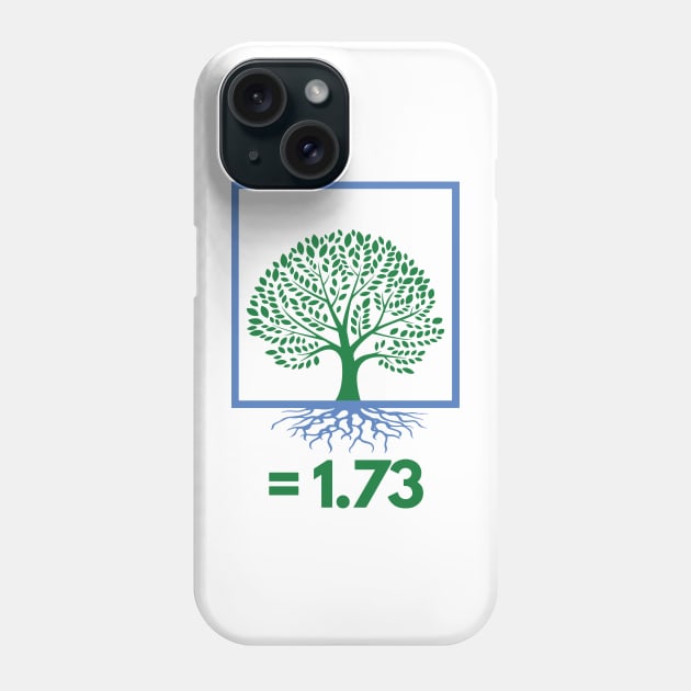 Square Root of Tree Funny Math Jokes Phone Case by mschubbybunny