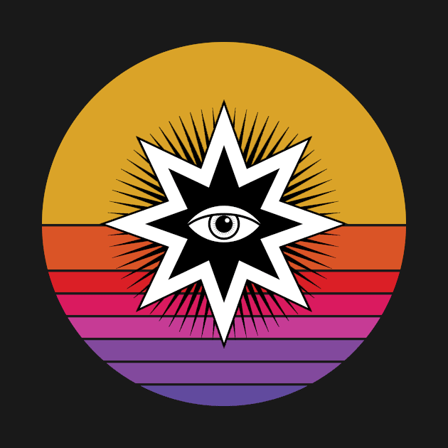 all seeing eye retro by rabiidesigner