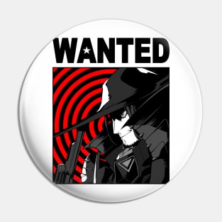 Wanted Wolf (black) Pin