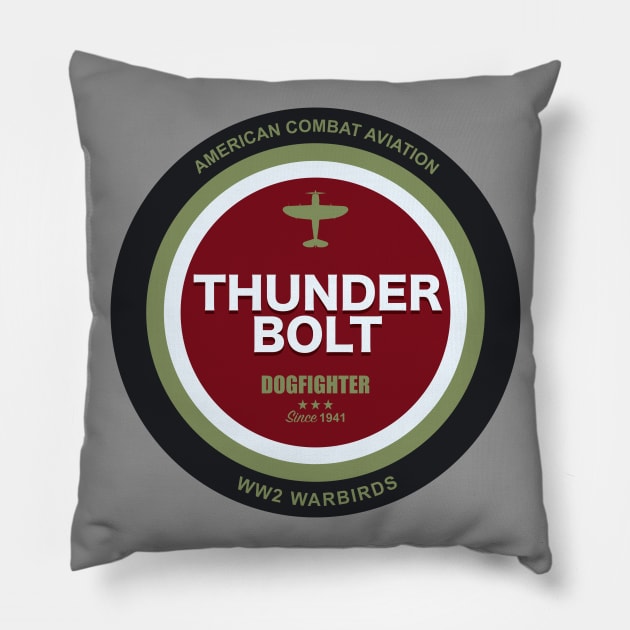 P-47 Thunderbolt Pillow by Tailgunnerstudios