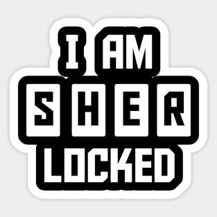 Sherlock Holmes I Am Sherlocked Aufkleber Teepublic De