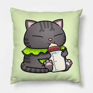 Cute Tabby Baby Cat Pillow