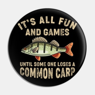 Carp Fishing Shirt European Freshwater Fish Pin