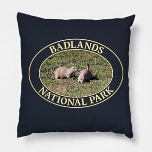 Prairie Dogs at Badlands National Park in South Dakota Pillow