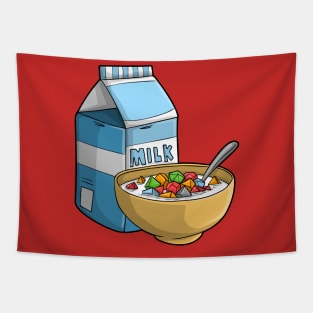 Dice Cereal D20 Funny Dungeons And Dragons DND Lover Tapestry