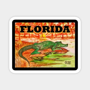 Florida alligator Magnet