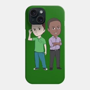 Shawn Spencer and Burton Guster Chibi Phone Case