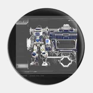 Mech Tech Series #3 - AI Generated Concept Character - Pin