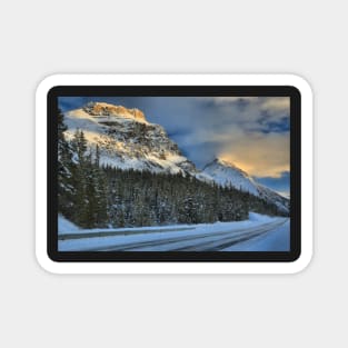 Banff Mountains Sunset Magnet