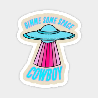 Preppy Space Cowboy Aesthetic Magnet