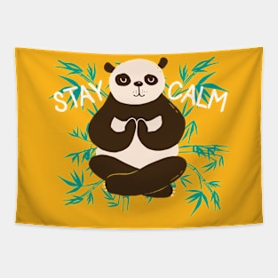 Yoga Panda Tapestry