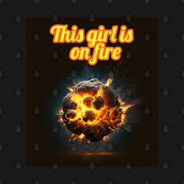 This girl is on fire - cosmic edition by Rabbit Hole Designs