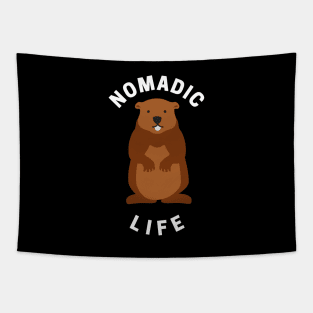 Groundhog Day Nomadic Life Tapestry