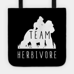 Team Herbivore Gorilla Vegan T-Shirt, Gift Tee For animal lover, Vegetarian Women and Men Tote