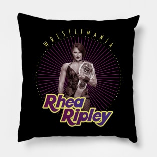 rhea ripley Pillow