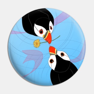 Cute Little Puffin Love Pin