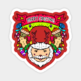 Santa Claus decorated Magnet