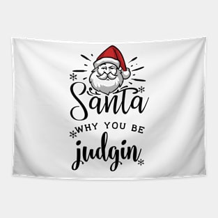 Cute Santa quotes Tapestry