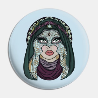 lady of mystery Pin