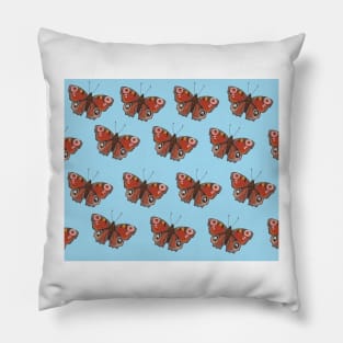 Amazing peacock butterfly Pillow