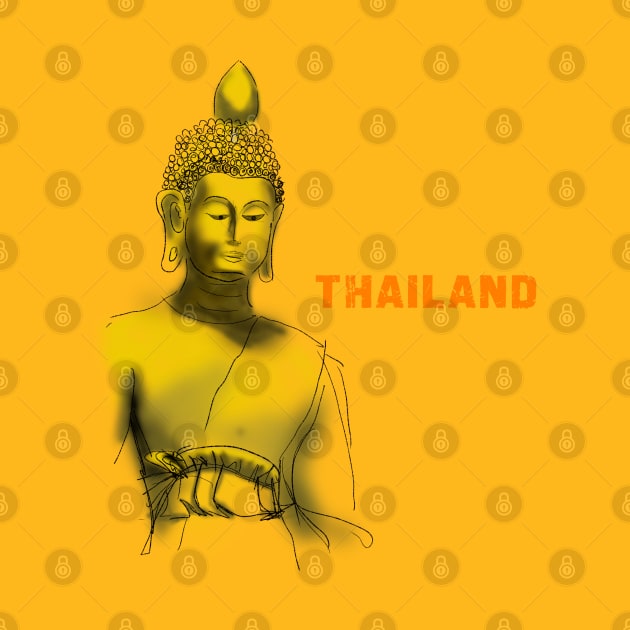 Giant Buddha Statue In Thailand | T-Shirt | Apparel | Hydro | Stickers by PreeTee 