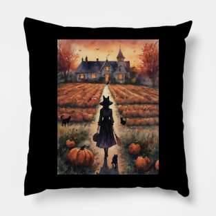 Cat Witch Pillow