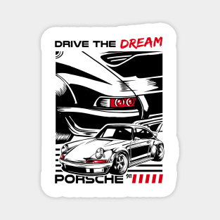 Vintage Porsche 911 Magnet