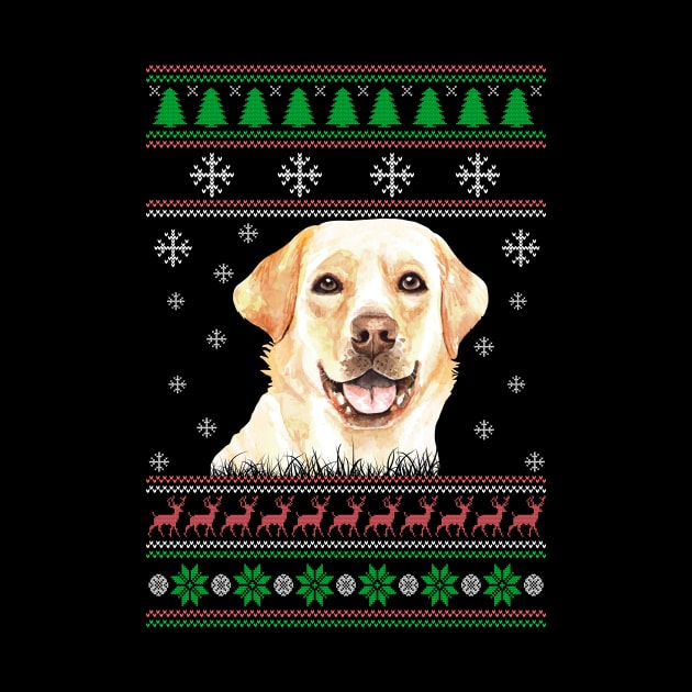 Labrador Retriever Ugly Christmas Sweater Funny Dog Lover Owner Gifts by nzbworld