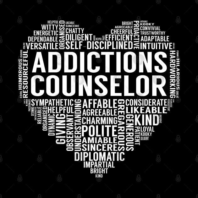 Addictions Counselor Heart by LotusTee