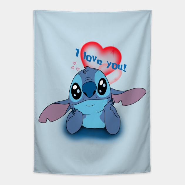 Love Stitch Tapestry by Nykos