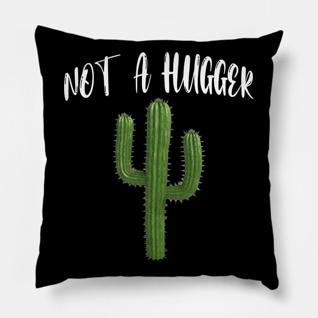 Social Distancing Not a Hugger Funny Gift Idea Pillow by Redmart