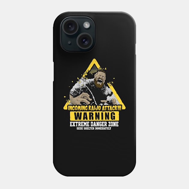 Kaiju Warning Phone Case by Capone's Speakeasy