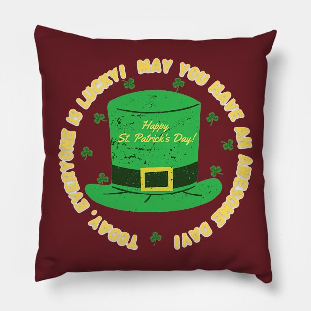 Happy St. Patrick's Day! Pillow by Aleks Shop