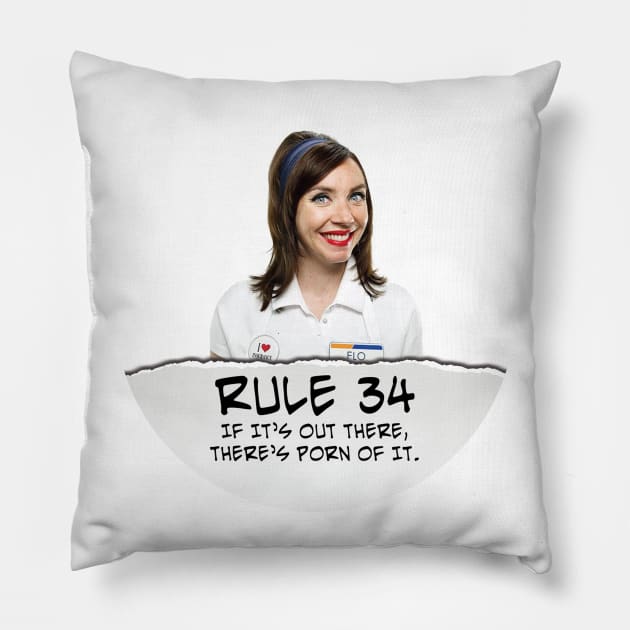 Rule 34: Flo Pillow by DelNocheDesigns