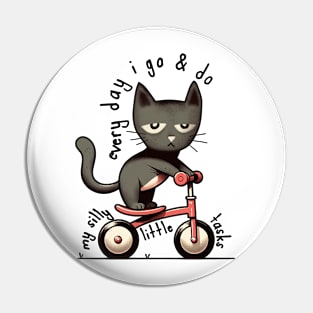 Funny cat Pin