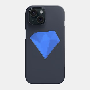 Sapphire Gem Pixel Art Phone Case